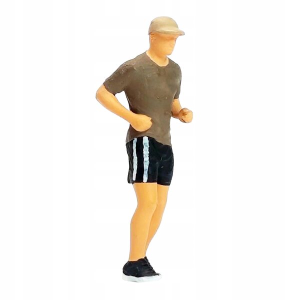 Miniatura figura uomo con cappello 1:64 in resina per modellismo ferroviario