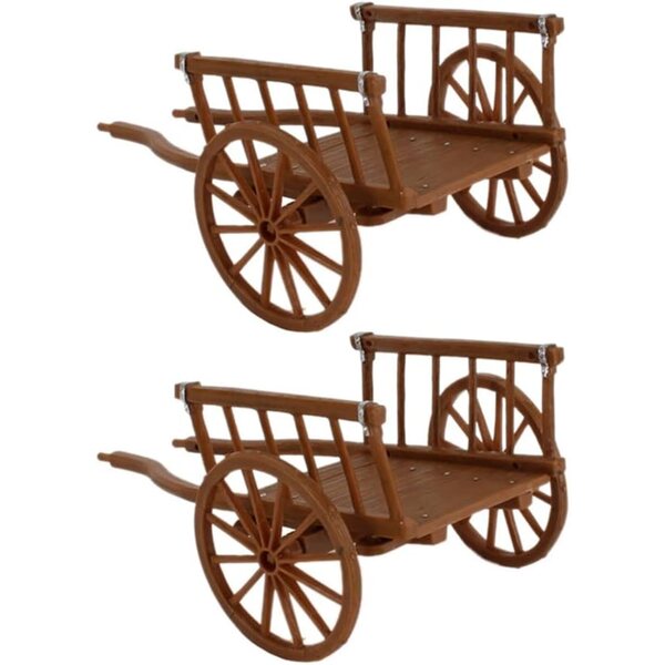 Mini Carrelli Giardino Fatato in Plastica - Set 2 Pezzi Sirxlevcy