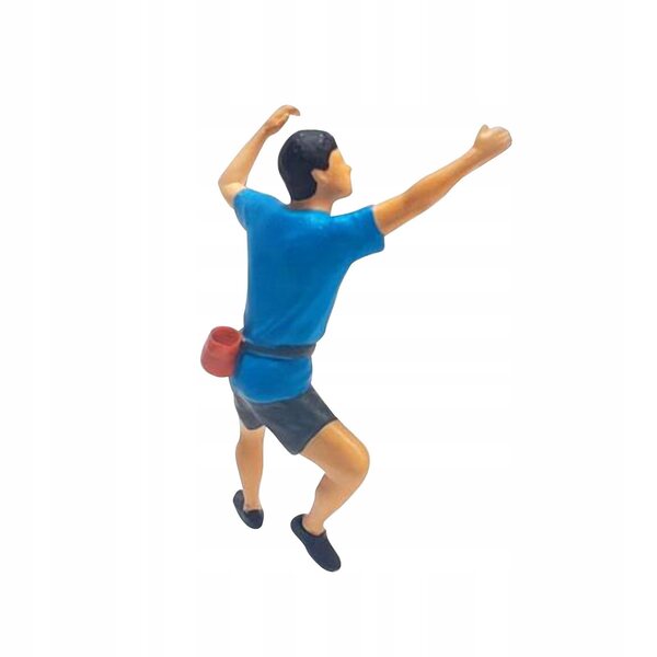 1:64 Miniaturfigur für Kletterszenarien aus handbemaltem Harz