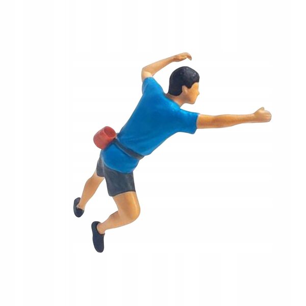 1:64 Miniaturfigur für Kletterszenarien aus handbemaltem Harz