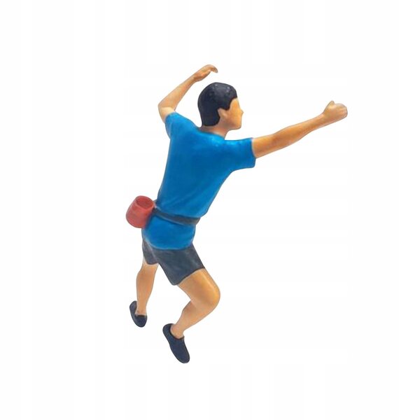 1:64 Miniaturfigur für Kletterszenarien aus handbemaltem Harz