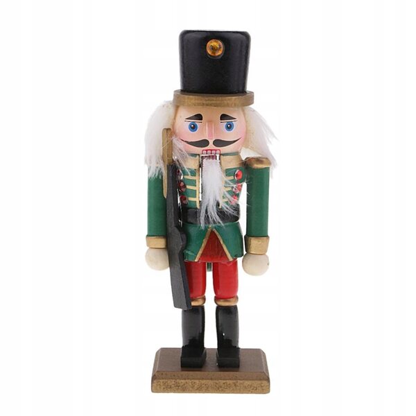 Lot de 3 casse-noix en bois 15 cm, décoration de Noël artisanale