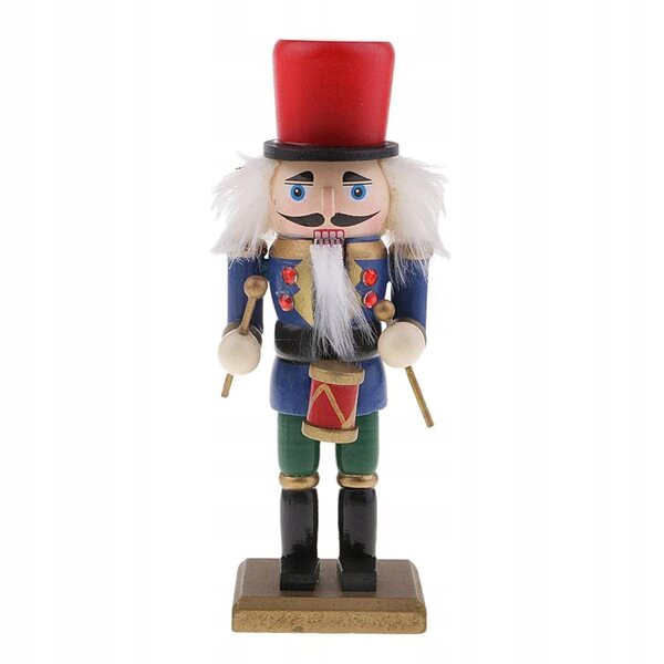 Lot de 3 casse-noix en bois 15 cm, décoration de Noël artisanale