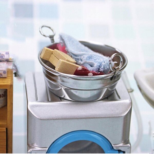 Miniatur-Metallbadewanne für 1/6 und 1/12 Puppenhaus