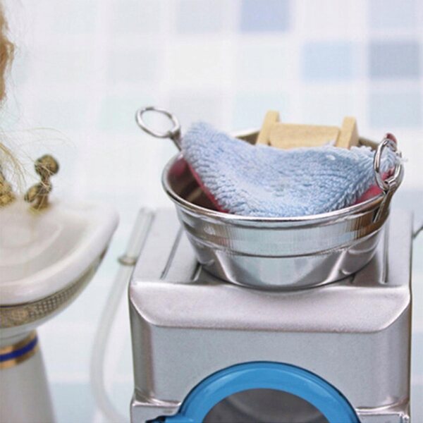 Miniatur-Metallbadewanne für 1/6 und 1/12 Puppenhaus