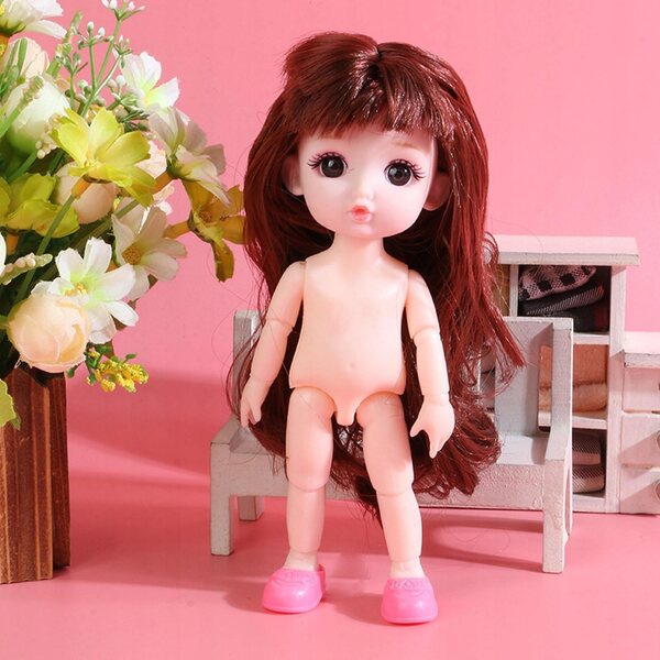 Śliczne 16cm 1/12 lalki Baby naga dziewczyna nagi styl 5