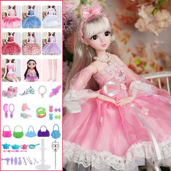 1/3 BJD 60 cm Puppe mit Kugelgelenken und Prinzessinnenkleidung