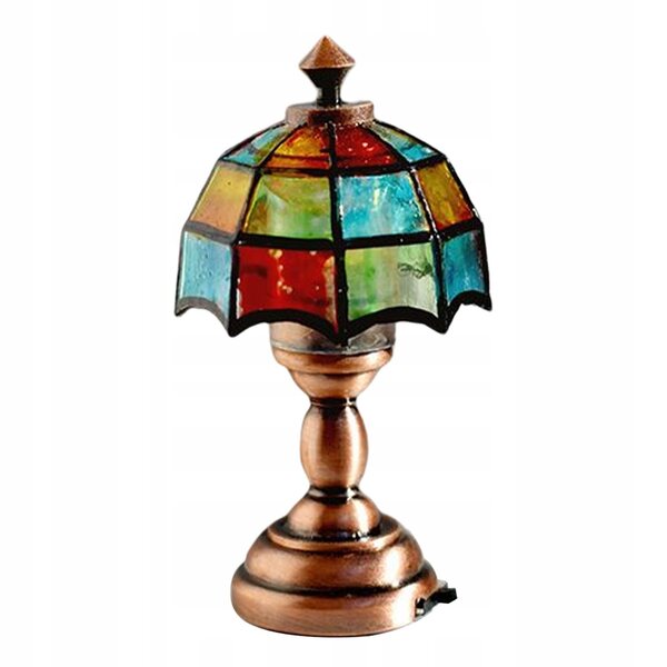 Lampe de table miniature en métal Dollhouse 1:12