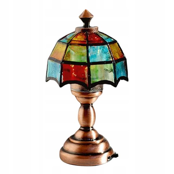 Lampe de table miniature en métal Dollhouse 1:12