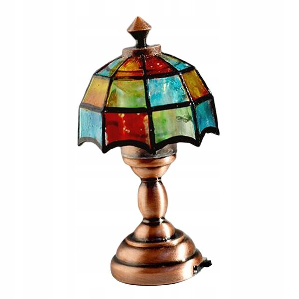 Lampe de table miniature en métal Dollhouse 1:12