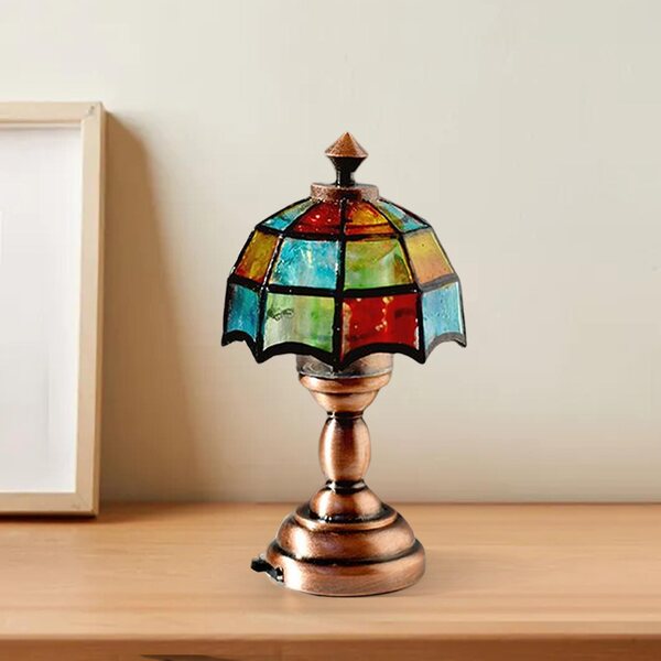 Lampe de table miniature en métal Dollhouse 1:12