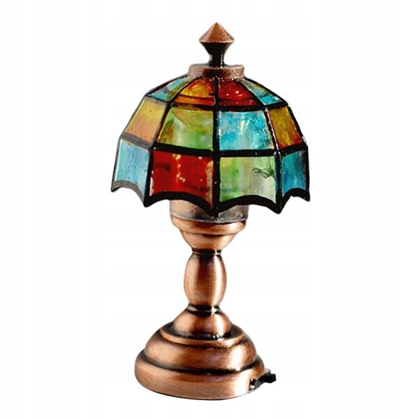Lampe de table miniature en métal Dollhouse 1:12