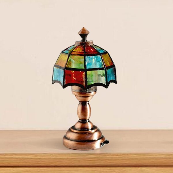 Lampe de table miniature en métal Dollhouse 1:12