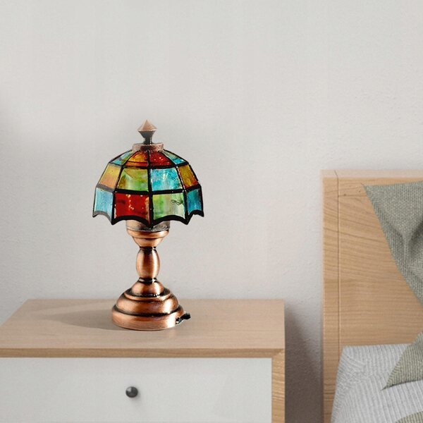 Lampe de table miniature en métal Dollhouse 1:12