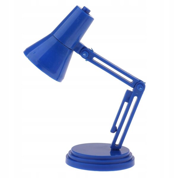 1/6 Miniatur-LED-Tischlampe für Puppenhaus-Holzdekorationszubehör