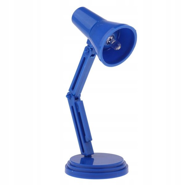 1/6 Miniatur-LED-Tischlampe für Puppenhaus-Holzdekorationszubehör