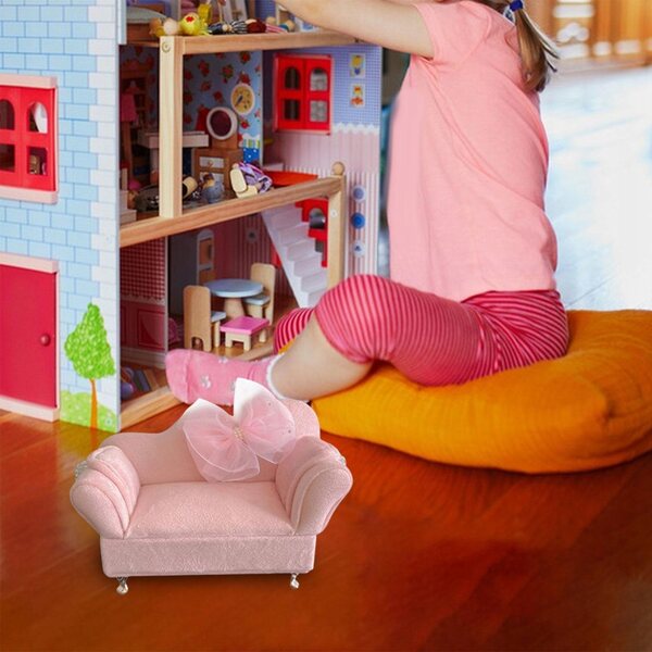 1/12 Puppenhaus Sofa Schmuck Organizer