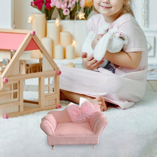1/12 Puppenhaus Sofa Schmuck Organizer