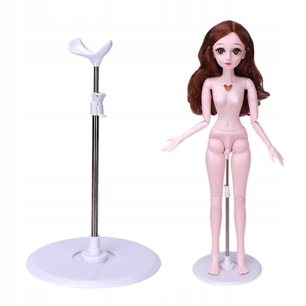 Lot de 6 supports réglables pour poupées BJD avec base en métal de 36 à 48 cm