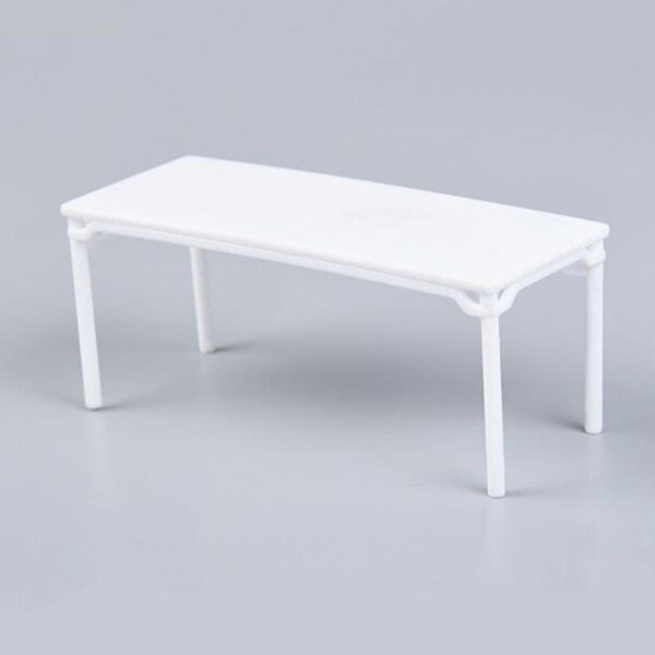 Model 1:25 houten tafel voor doe-het-zelf miniatuur met 4 plastic poten
