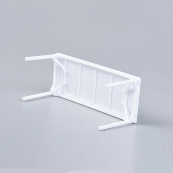 Model 1:25 houten tafel voor doe-het-zelf miniatuur met 4 plastic poten