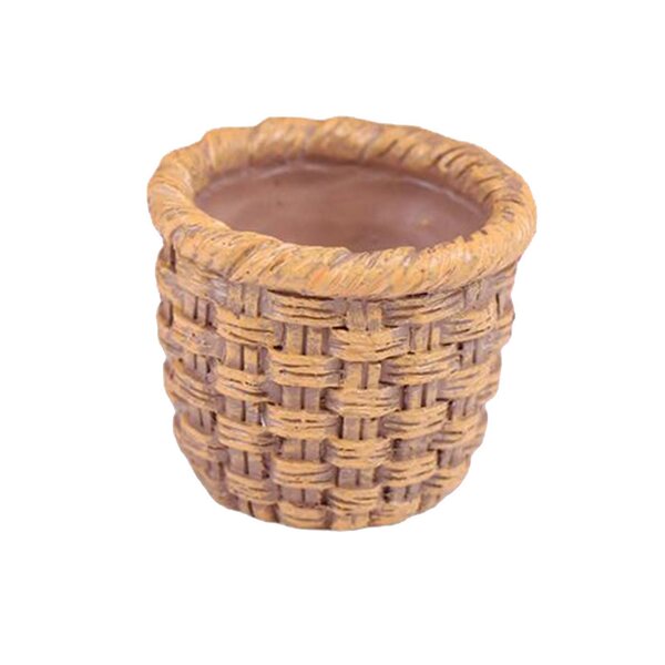 1/12 geflochtener Korb Miniatur für Holzpuppenhaus 2,2x2,6 cm