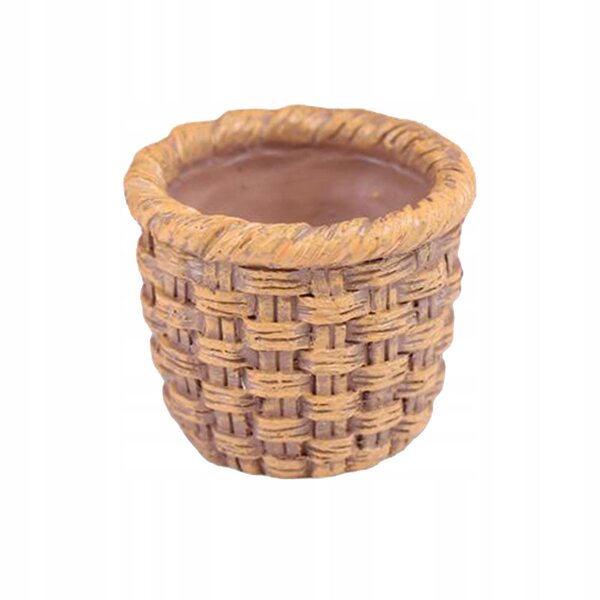 1/12 geflochtener Korb Miniatur für Holzpuppenhaus 2,2x2,6 cm