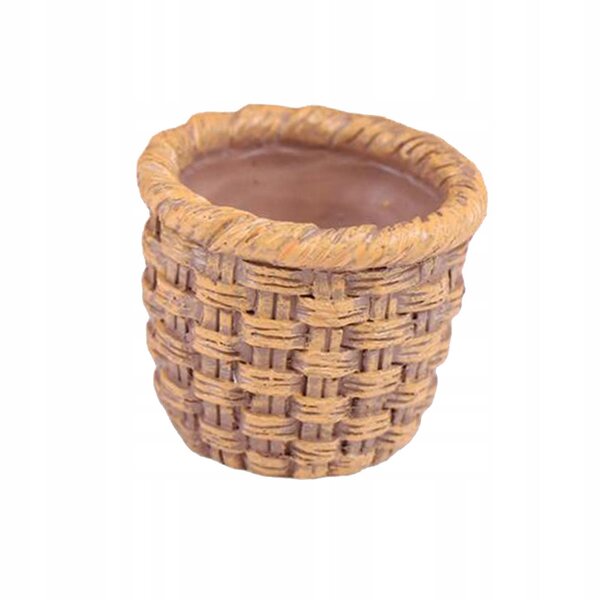 1/12 geflochtener Korb Miniatur für Holzpuppenhaus 2,2x2,6 cm