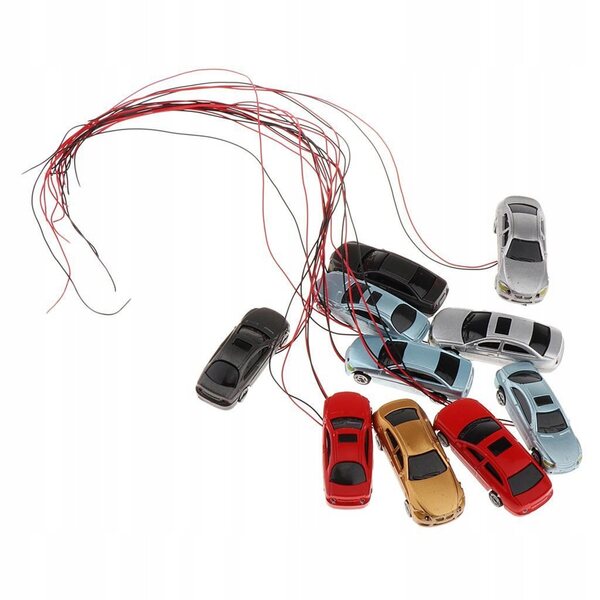 Set di 10 Miniature Auto in Scala 1:150 per Bambini e Decorazioni