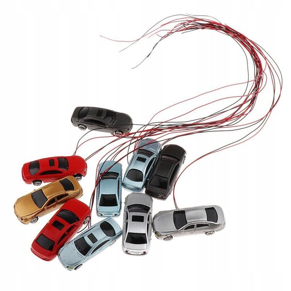 Set di 10 Miniature Auto in Scala 1:150 per Bambini e Decorazioni