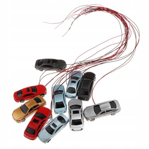 Set di 10 Miniature Auto in Scala 1:150 per Bambini e Decorazioni