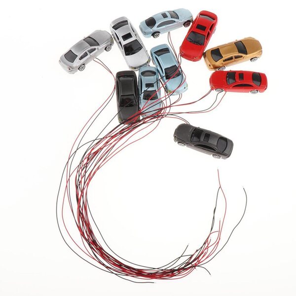 Set di 10 Miniature Auto in Scala 1:150 per Bambini e Decorazioni