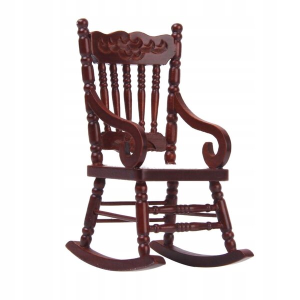 Miniatura Fotel Bujany in Legno e Lina per Dollhouse Scala 1:12