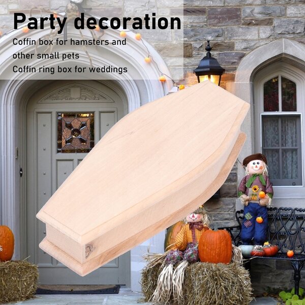 DIY 1:12 Sargkiste aus Holz für Halloween-Dekorationen und Fantasien