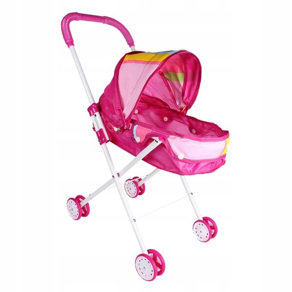 Mini Passeggino Pieghevole per Bambole Neonato in ABS Sicuro e Leggero