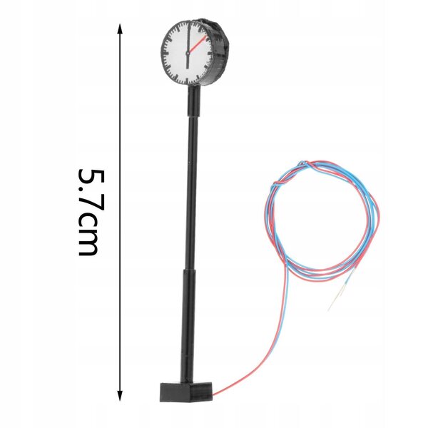 1:87 LED-Modelleisenbahnlampen mit Bahnsteighöhe 6 cm – Set mit 3 Stück