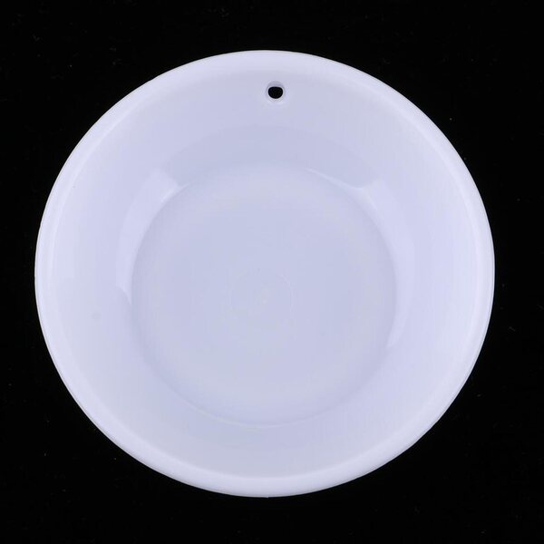 Set da 10 ciotole in miniatura 1/3 per casa delle bambole in plastica bianca