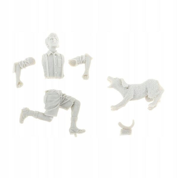 1/35-Harzmodell zum Zusammenbauen für Kinder und Hunde, unbemalter Bausatz