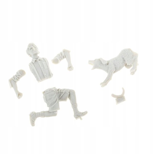 1/35-Harzmodell zum Zusammenbauen für Kinder und Hunde, unbemalter Bausatz