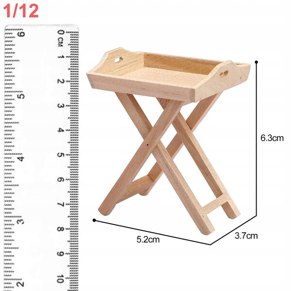 Kuchen- und Snackständer aus Holz 1/12 - Puppenhausdekoration