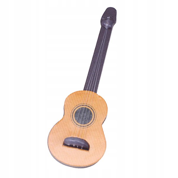 Mini drewniany instrument muzyczny Pokój dla lalek Sceneria Artykuły domowe Życie Gitara