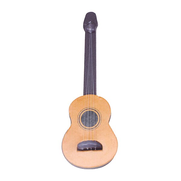 Mini drewniany instrument muzyczny Pokój dla lalek Sceneria Artykuły domowe Życie Gitara