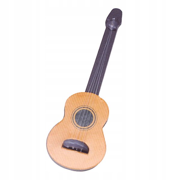 Mini drewniany instrument muzyczny Pokój dla lalek Sceneria Artykuły domowe Życie Gitara