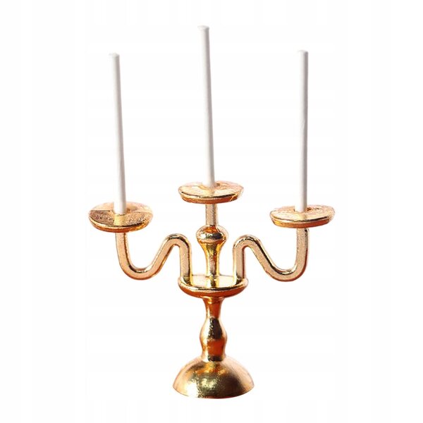 1:12 Mini-Puppenhaus-Kerzenlampe, dekorativ und langlebig