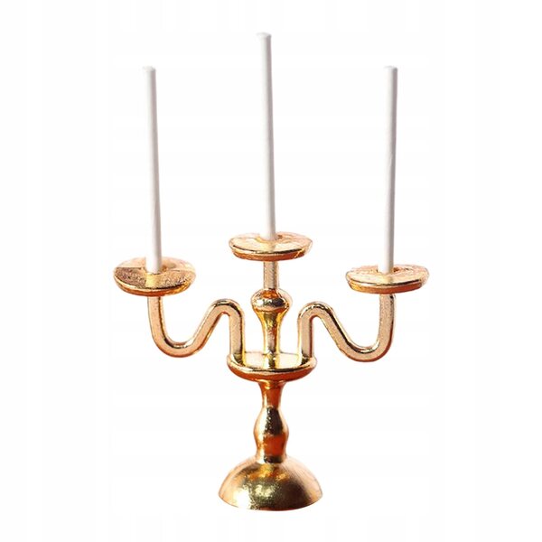 1:12 Mini-Puppenhaus-Kerzenlampe, dekorativ und langlebig