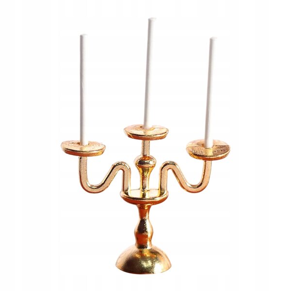 1:12 Mini-Puppenhaus-Kerzenlampe, dekorativ und langlebig