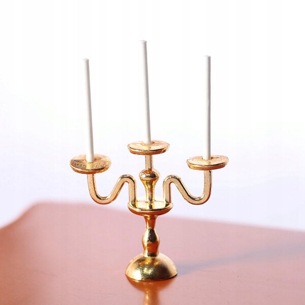 1:12 Mini-Puppenhaus-Kerzenlampe, dekorativ und langlebig