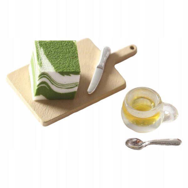 Miniatures de bonbons et de thé vert pour maisons de poupées à l'échelle 1:12, ensemble de 5 pièces