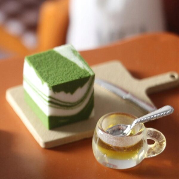 Miniatures de bonbons et de thé vert pour maisons de poupées à l'échelle 1:12, ensemble de 5 pièces
