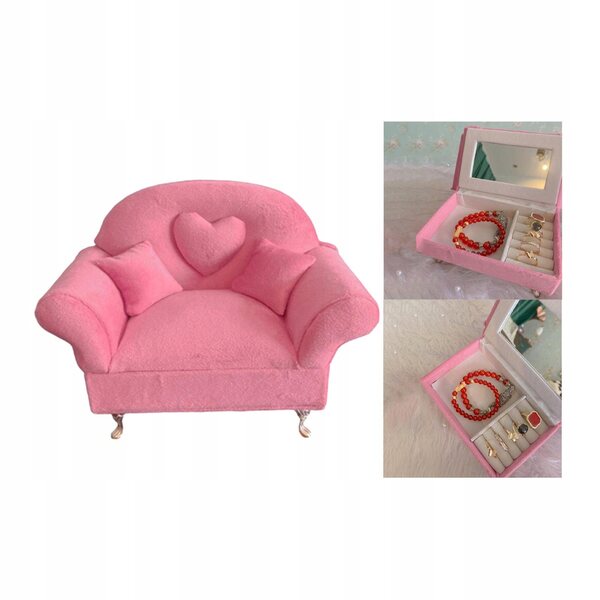 1/6 Puppenhaus Schmuck-Organizer mit Einzelsofa